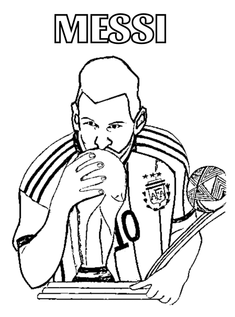 Messi Coloring Pages Online Free For Kids