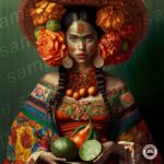 Mexican Wall Art Mexican Art Print Mexican Fashion Decor Mexican