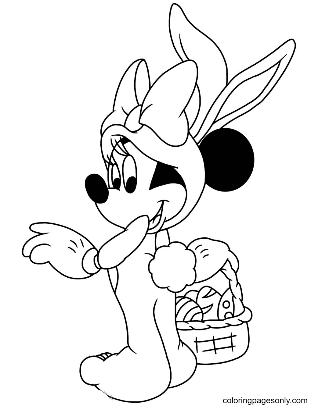 Minnie Mouse Coloring Page