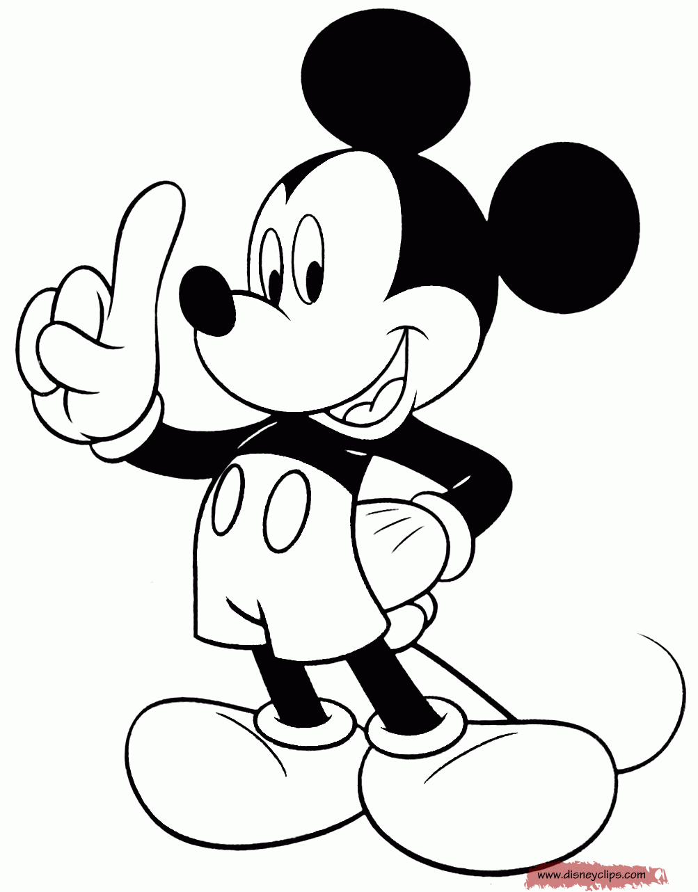 Mickey Mouse Coloring Pages