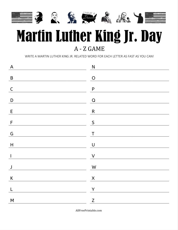 printable mlk picture