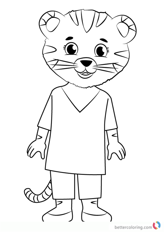 Mom Tiger From Daniel Tiger Coloring Pages Free Printable Coloring Pages