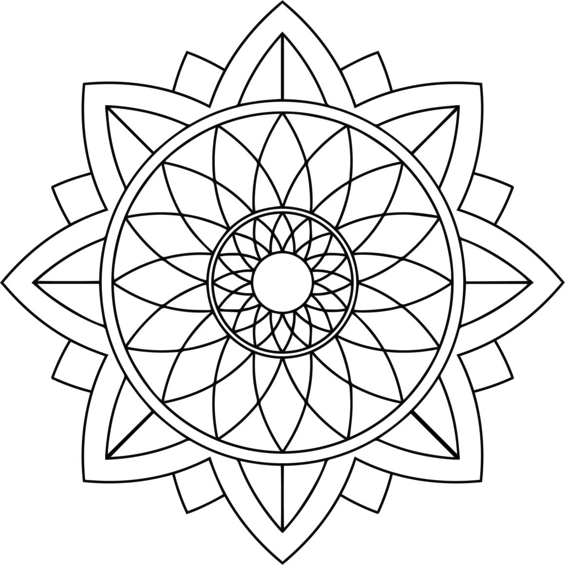 Monday Mandala Coloring Pages