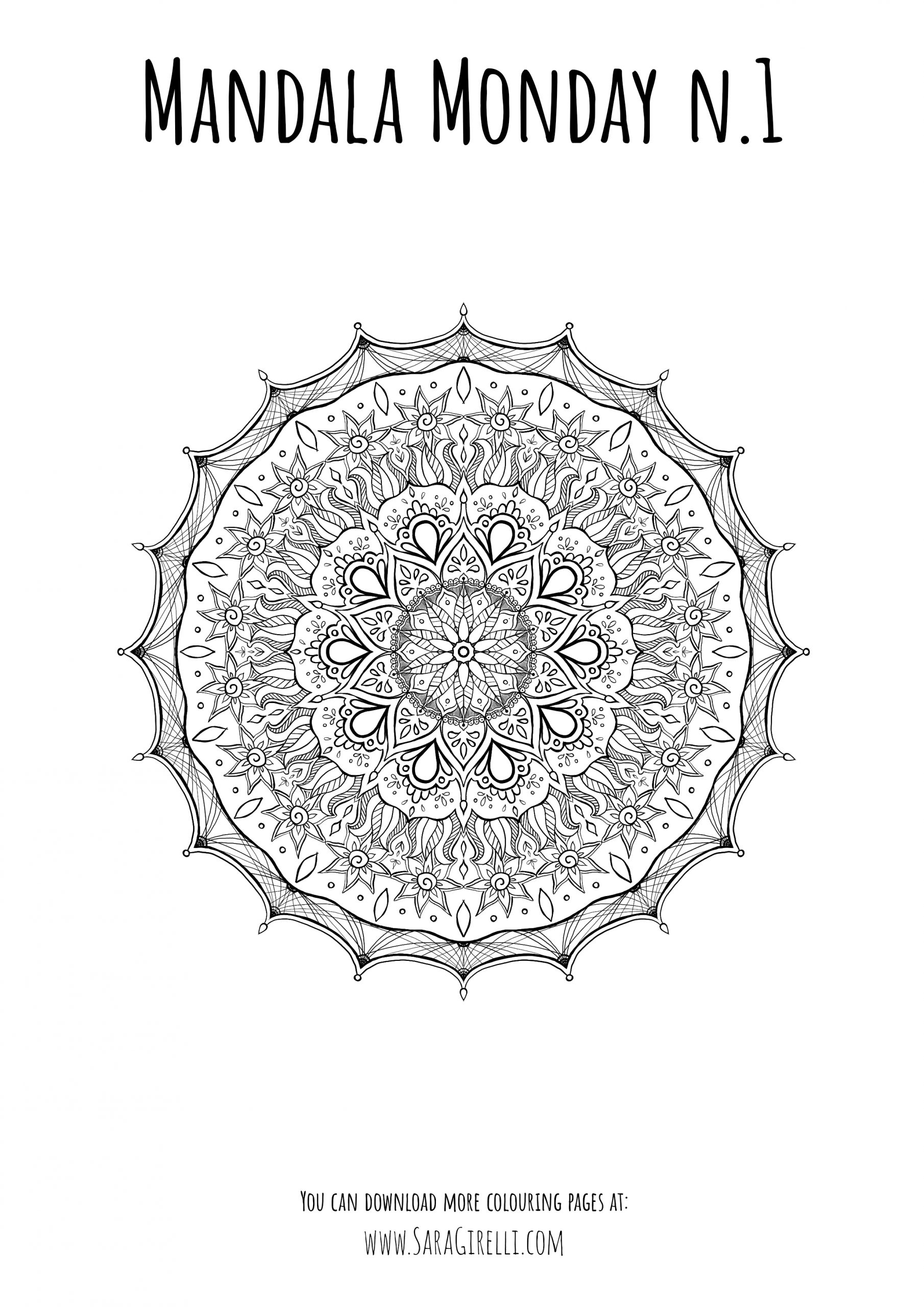 Mondaymandala Disney Coloring Pages Free Printable Templates