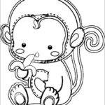 Monkey Coloring Pages ColoringBay