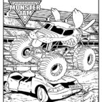 Monster Truck Coloring Pages Printable For Kids WONDER DAY