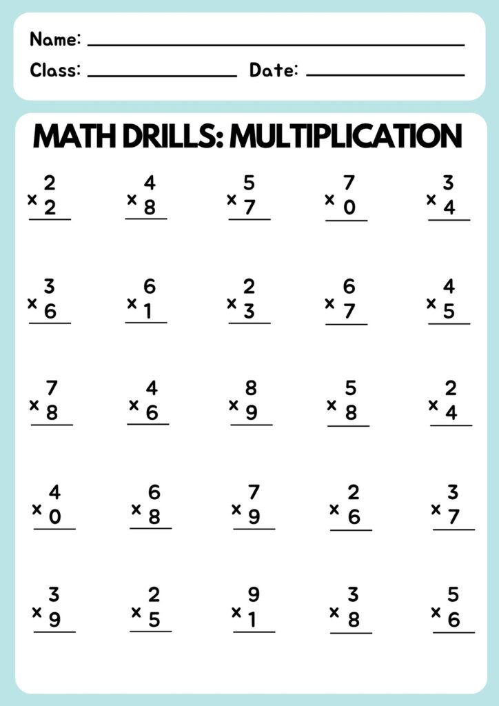 Multiplication Easy Worksheets MultiplicationWorksheets