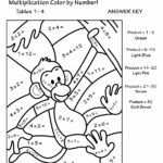 Multiplication Worksheet Coloring Multiplication Worksheets