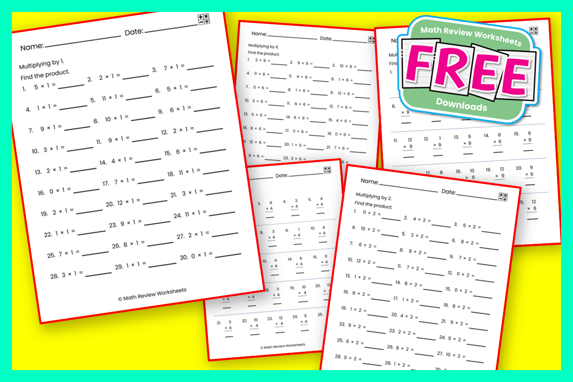 multiplication math worksheets