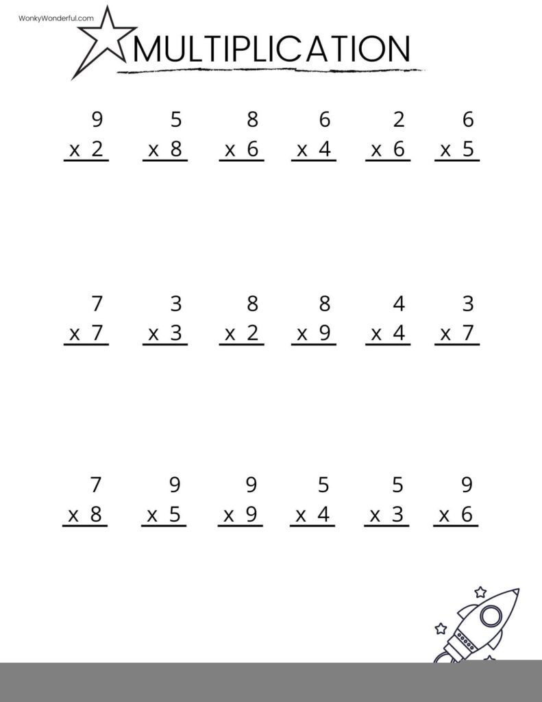 Multiplication Worksheets Multiplication Worksheets