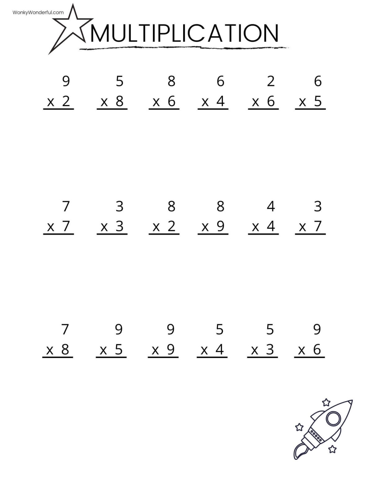 Multiplication Worksheets Printable 6th Grade Printable Worksheets