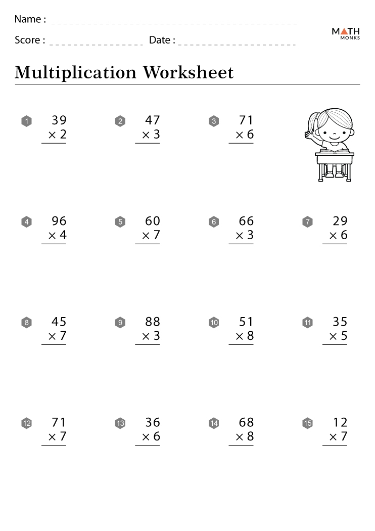 Multiplication Worksheets With Answer Key