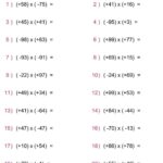 Multiplying And Dividing Integers Worksheet Live Worksheets