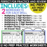 Multiplying Whole Numbers By 1 000 A Worksheets Library