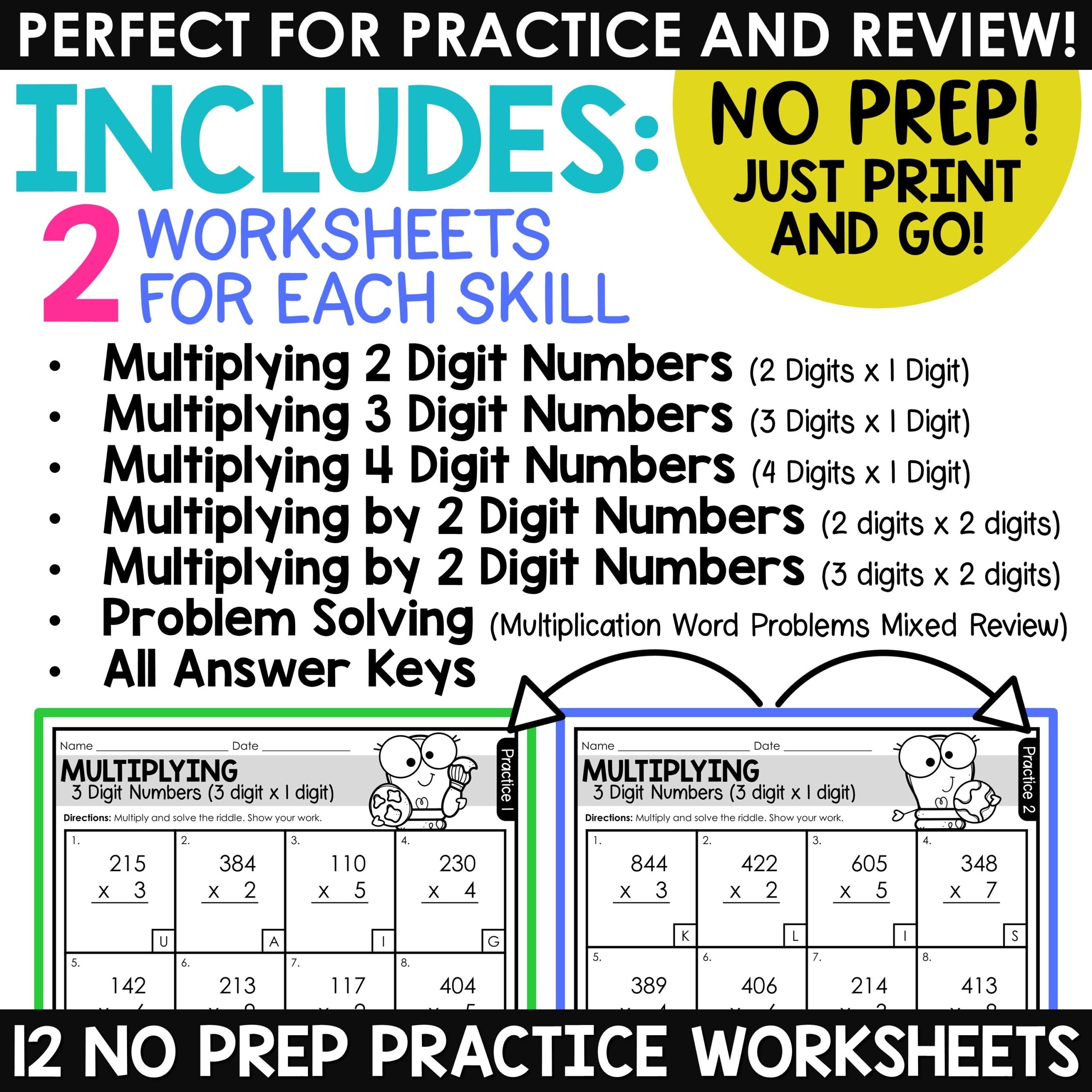 Multiplying Whole Numbers By 1 000 A Worksheets Library