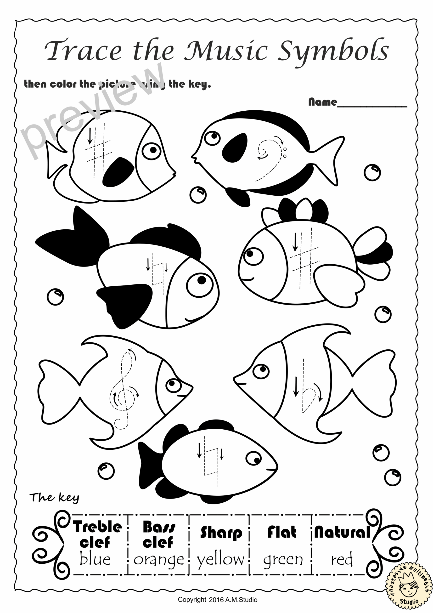 music worksheets