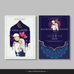 Muslim Wedding Invitation Card Design Template Free Infoupdate