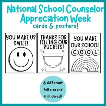 National School Counselor Appreciation Week Cards And Posters For