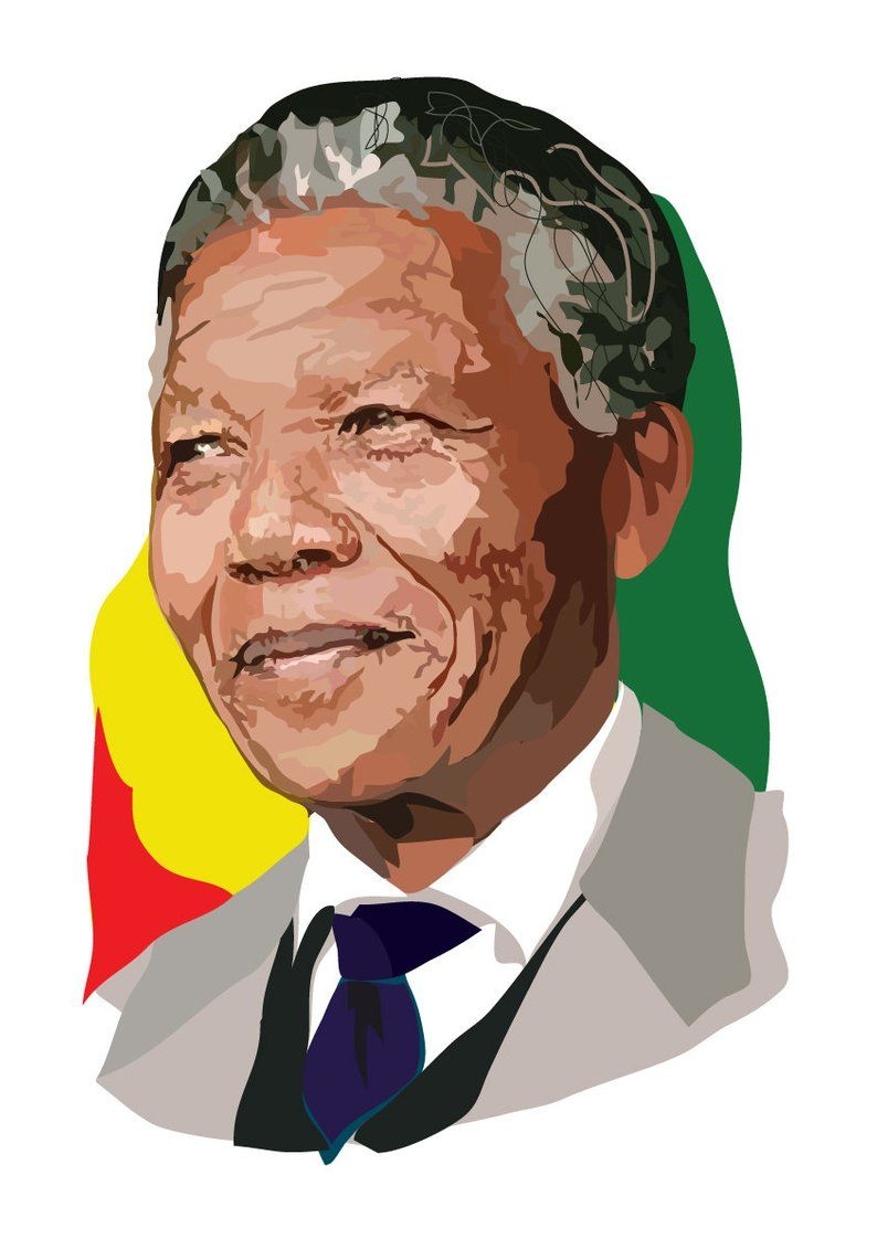 printable picture of nelson mandela