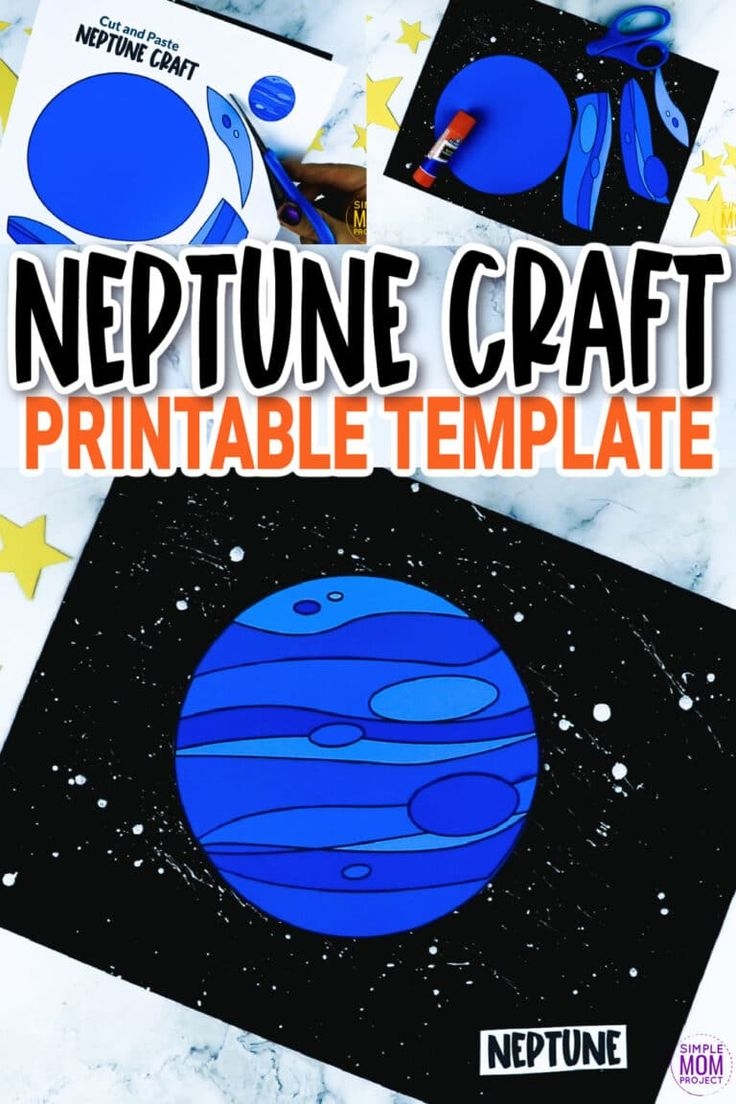 Neptune Craft With Printable Neptune Template Simple Mom Project 
