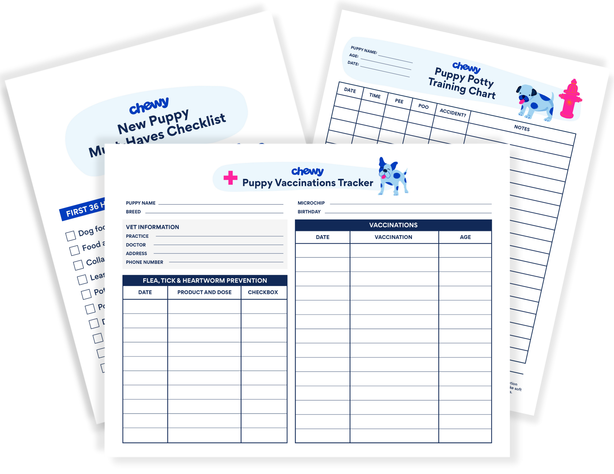 New Puppy Printables Checklists Trackers And More BeChewy