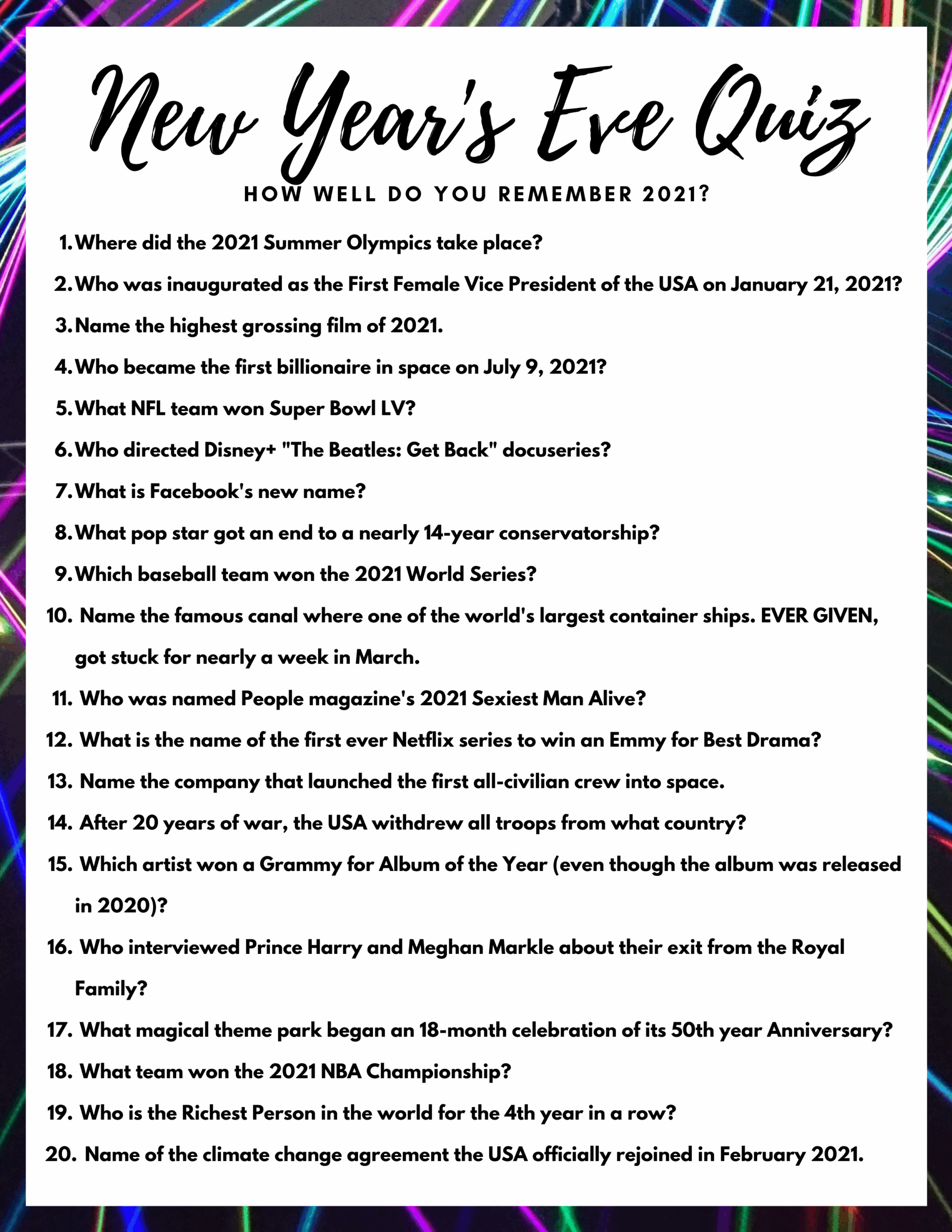 printable new years game