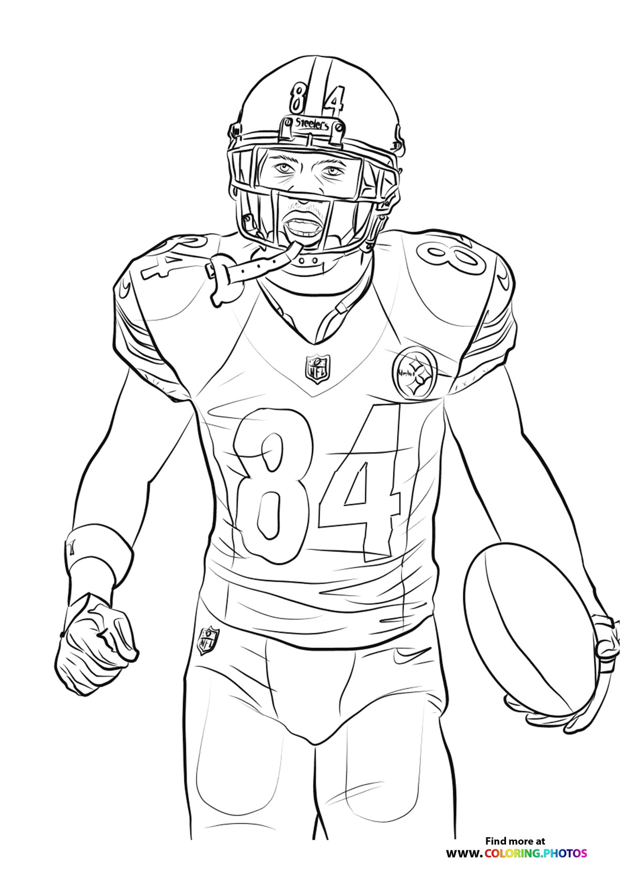 NFL Players Coloring Pages For Kids Free Print Or Download