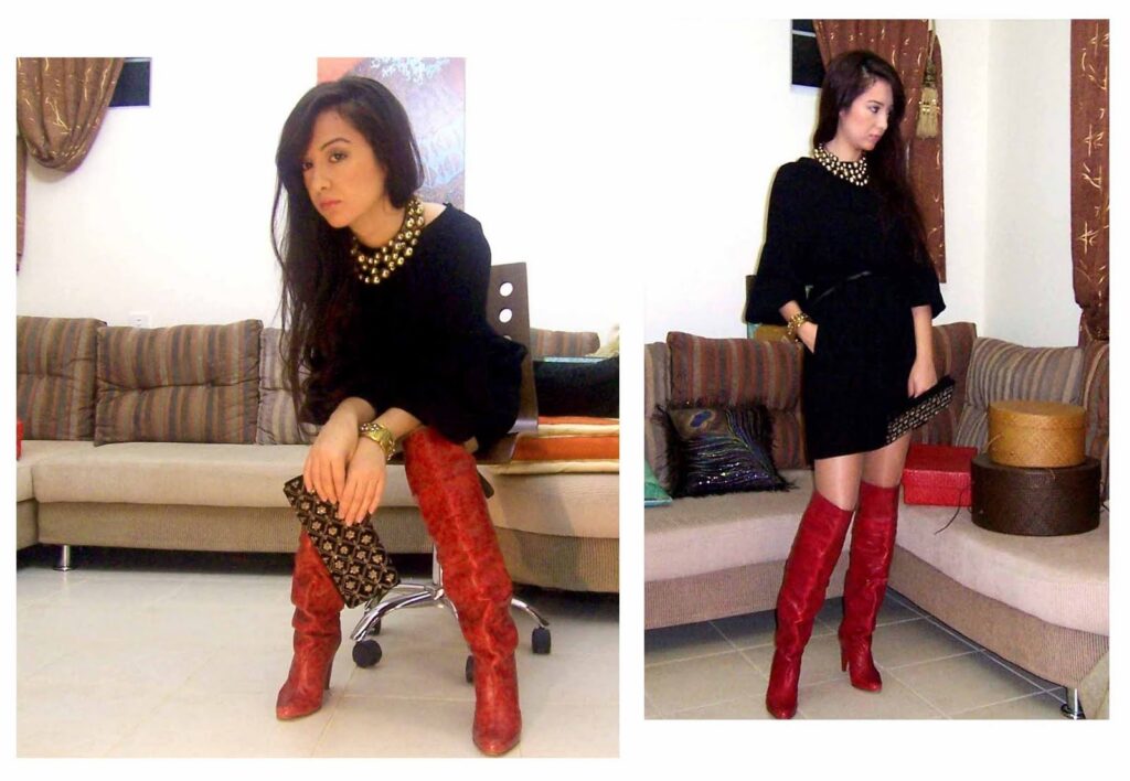 Nino Fashion Notes Red Boots