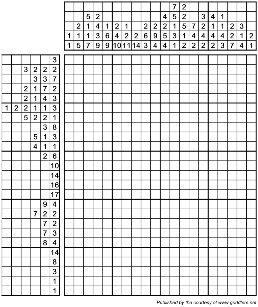 Nonogram Wikipedia Printable Nonogram Puzzles Printable Crossword