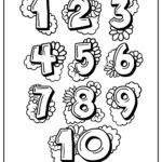 Number Coloring Pages For Kids