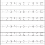 Number Tracing Worksheets For Preschoolers PreschoolWorksheet