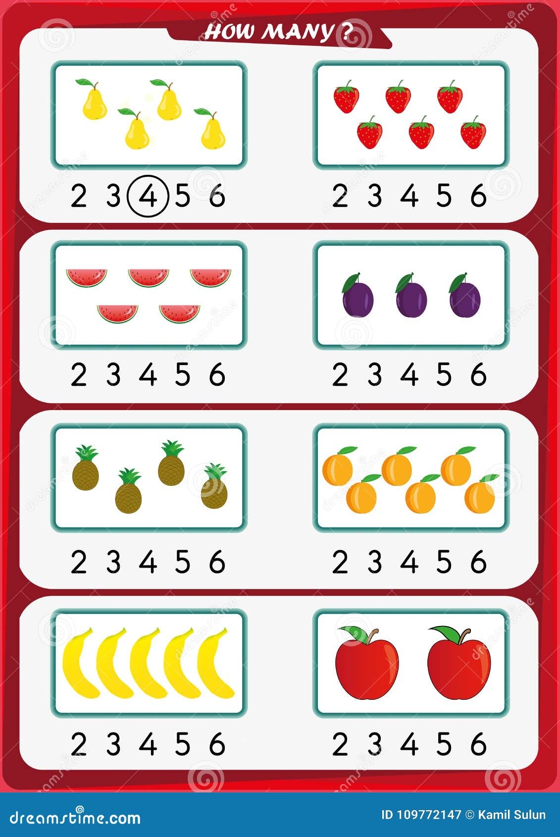 Number Worksheets For Kindergarten Starlito
