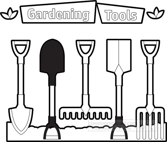 gardening tools printable