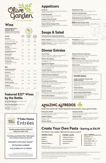Olive Garden Menu Olive Garden Free Download Borrow And 