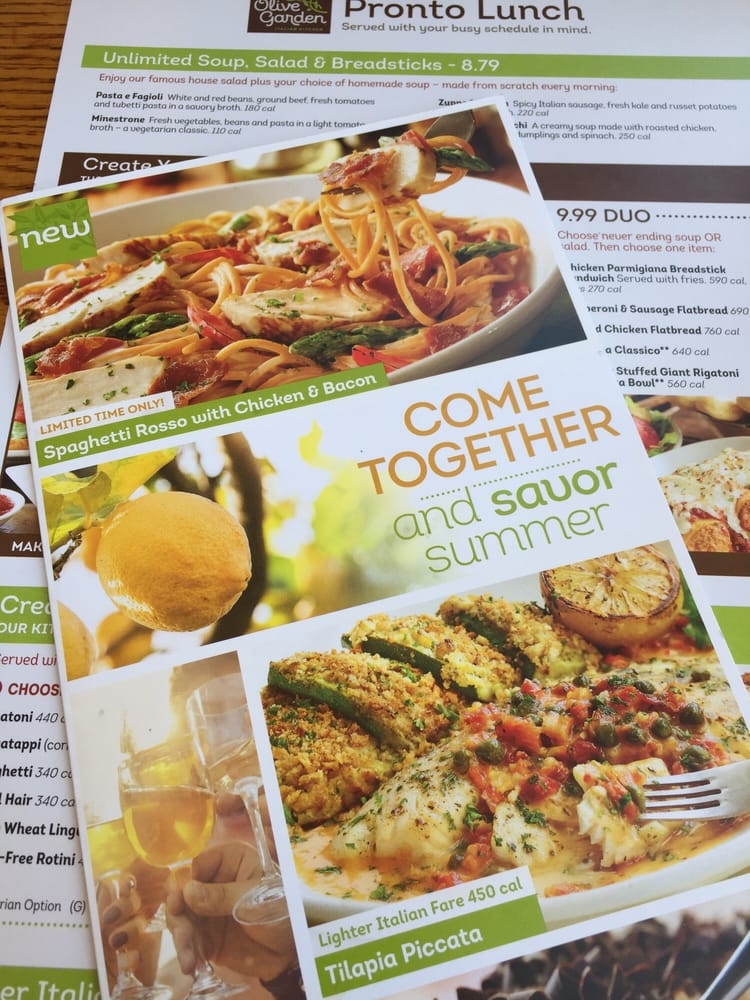 olive garden printable lunch menu