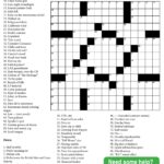Onlinecrosswords Net Printable Daily Crosswords Php Printable