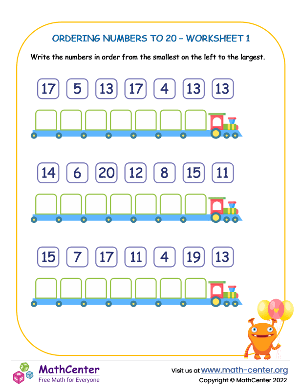 Ordering Numbers Online Activity Live Worksheets Worksheets Library