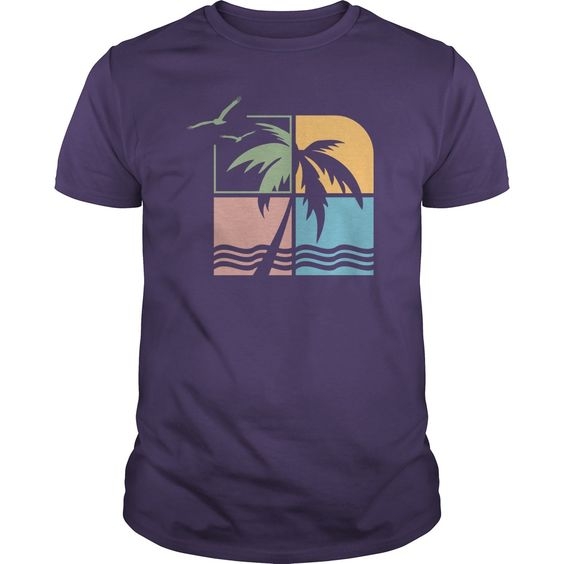 Palm Tree Print T shirt
