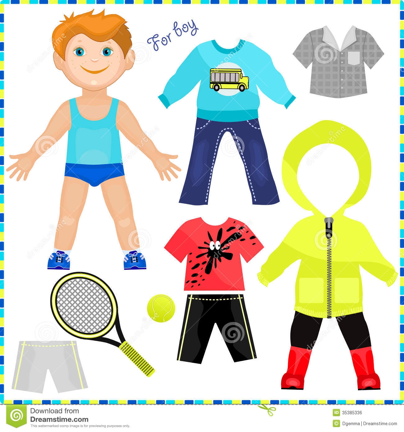 printable clothes paper