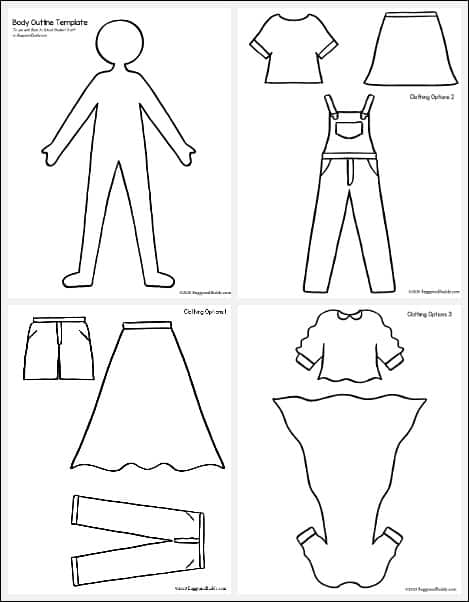 Paper Doll Template Paper Dolls Printable Printable Crafts 