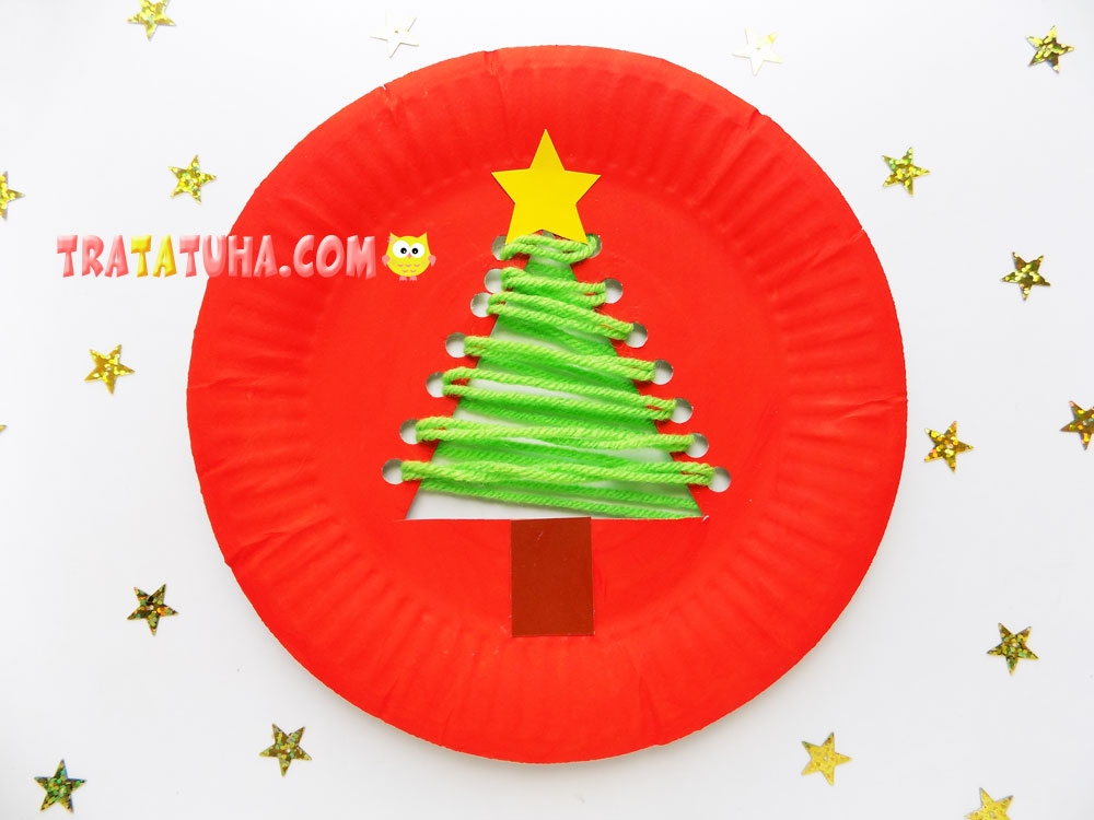 Paper Plate Christmas Tree Craft