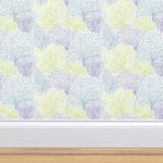 Pastel Tree Print Wallpaper Spoonflower
