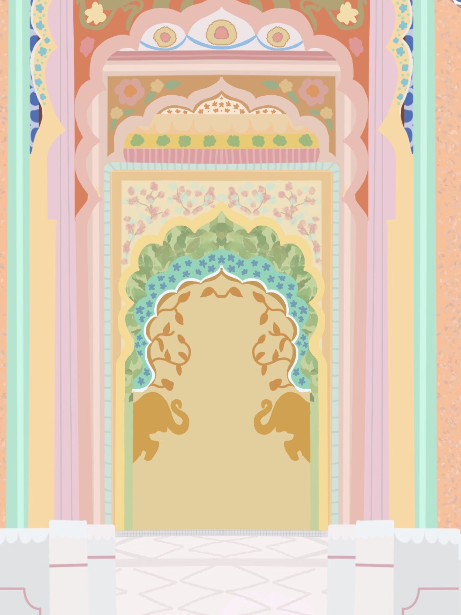 garden gate print