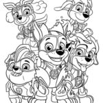 Paw Patrol Characters Coloring Pages For Kids