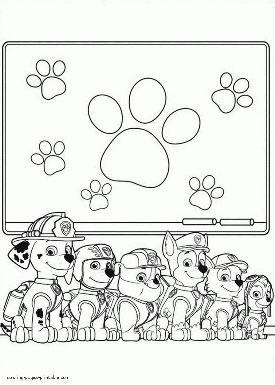 Paw Patrol Free Coloring Pages All Heroes COLORING PAGES PRINTABLE COM