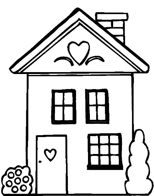 People And Jobs Coloring Pages For Kids Houses Colouring Pages