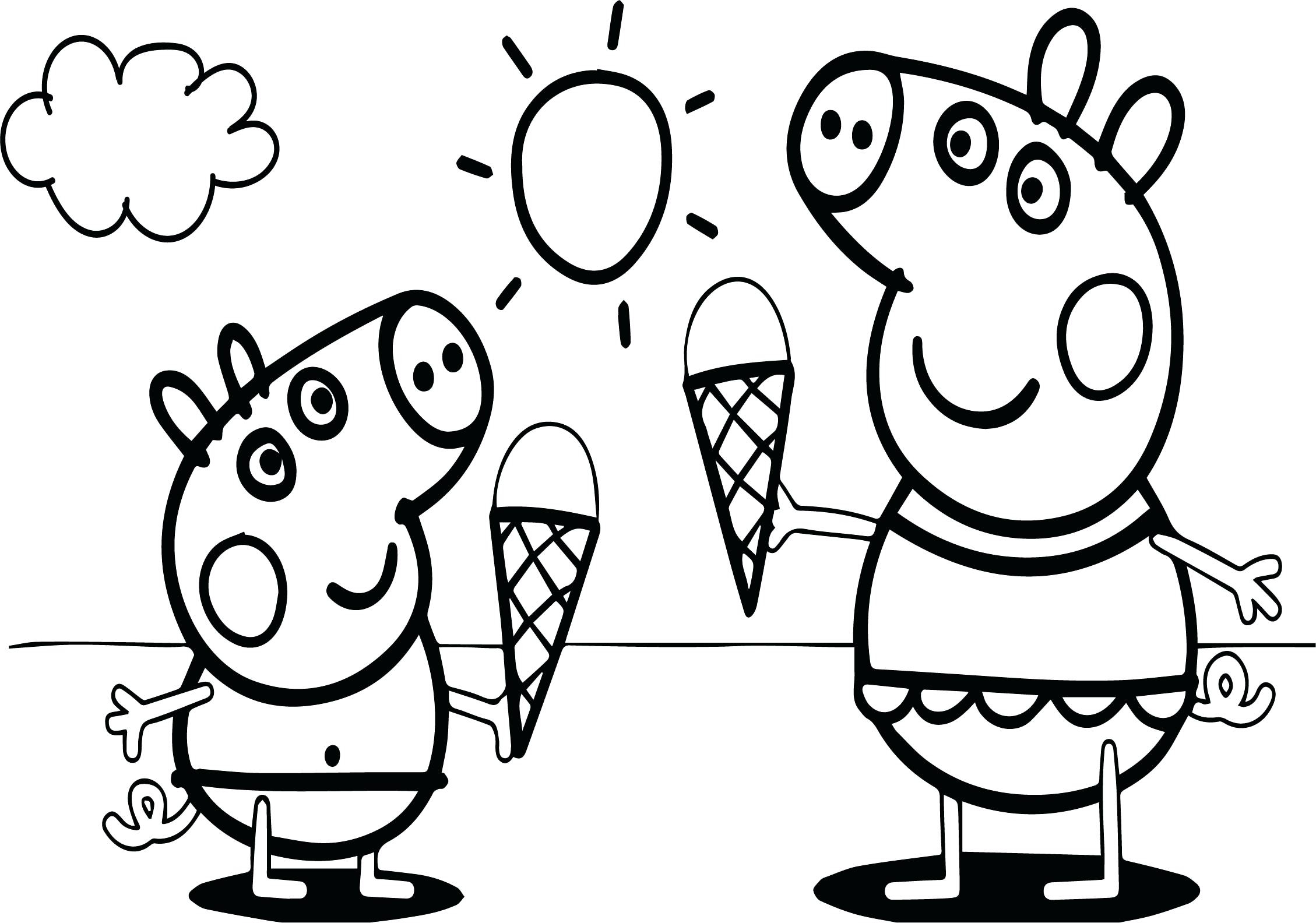 Peppa Pig Coloring Pages Printable