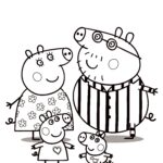 Peppa Pig Coloring Pages To Print For Free And Color