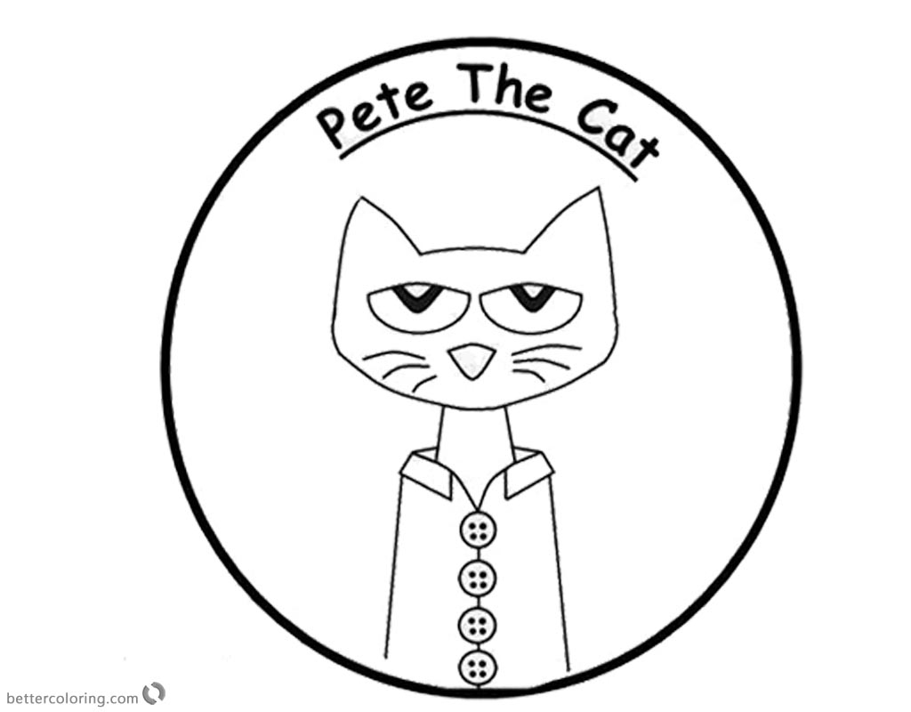 Pete The Cat Coloring Page