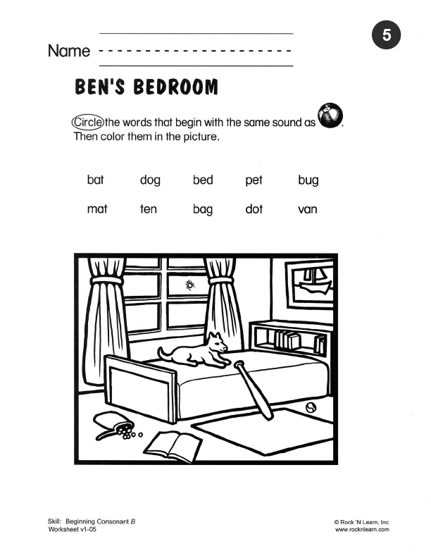 phonics worksheet